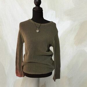 Banana Republic Sage Green Women's Knit Sweater